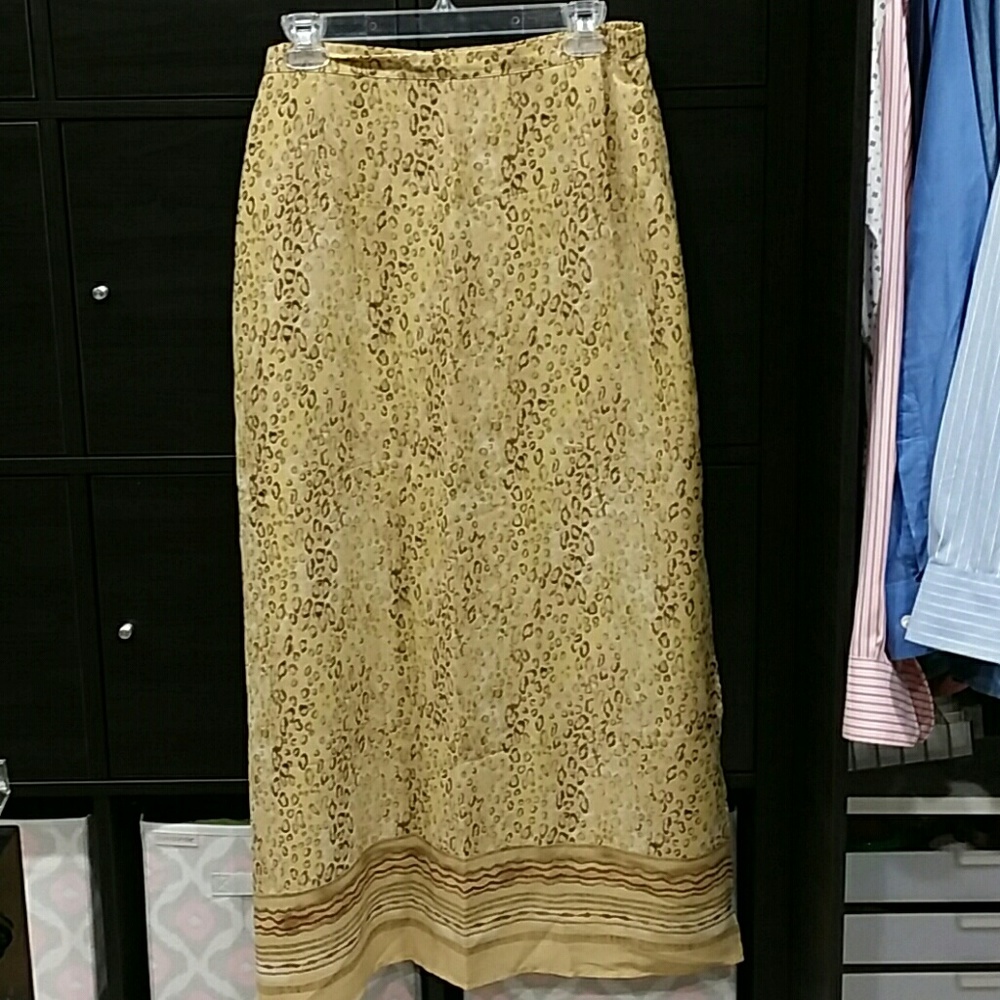 Emma James long A-line skirt